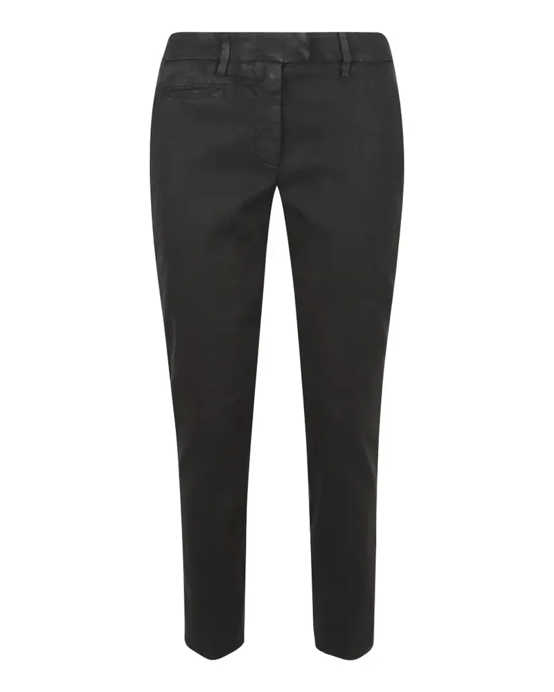 Dondup Perfect logo-plaque trousers - Schwarz Schwarz