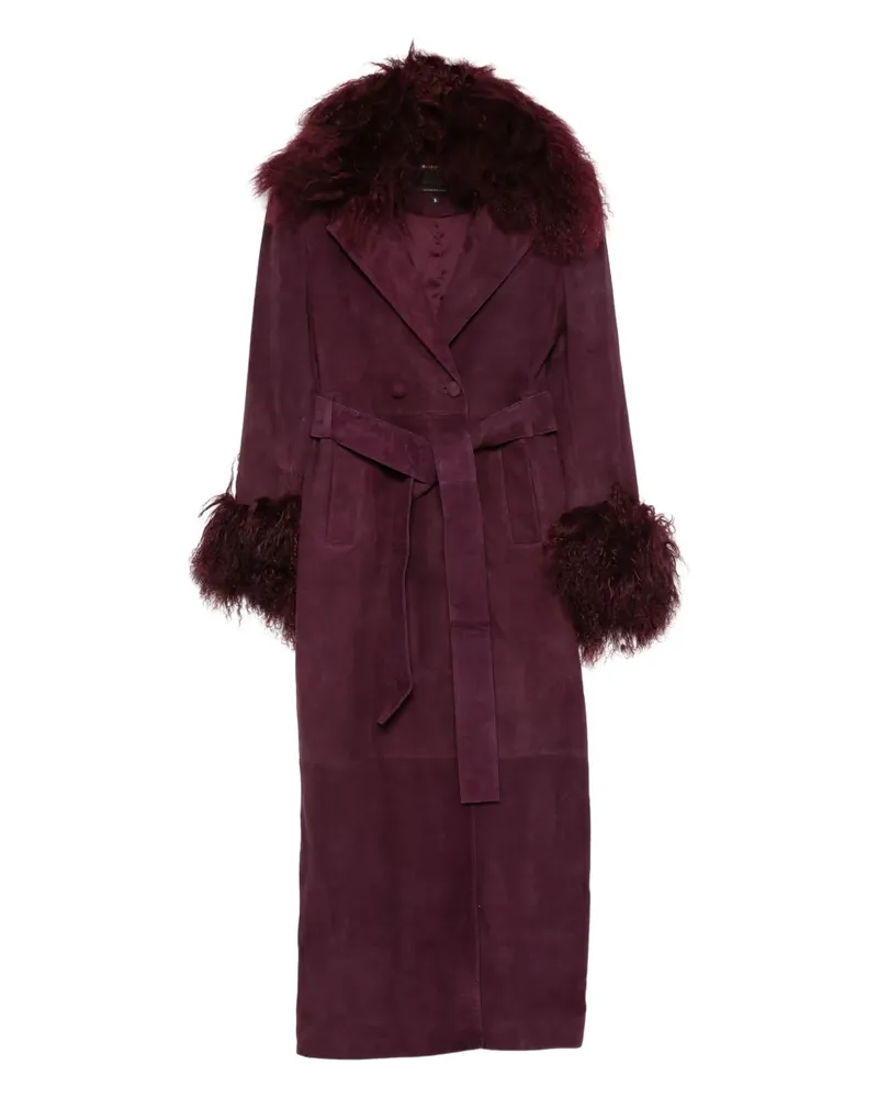 Retrofête Britta Mantel aus Faux Fur - Violett Violett