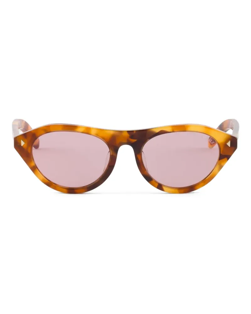 Prada Sonnenbrille mit Nietendetail - Braun Braun