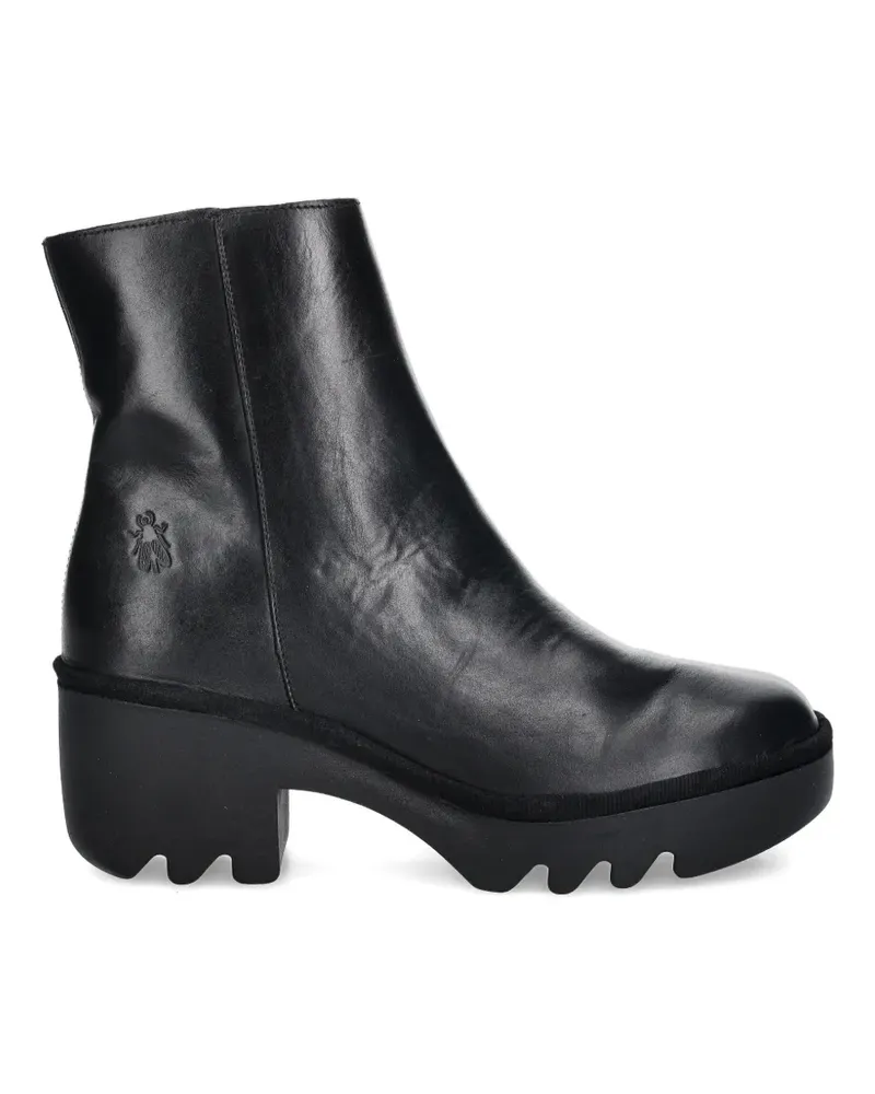 Fly London side-zip platform boots - Schwarz Schwarz