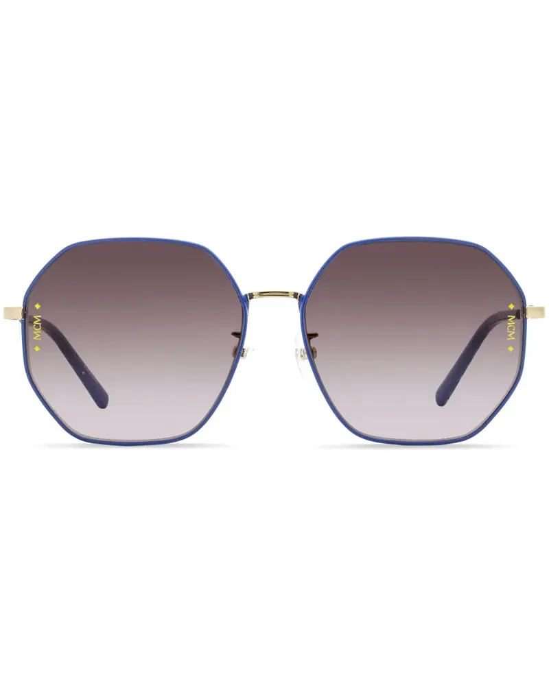 MCM Eckige 165SLB Sonnenbrille - Blau Blau