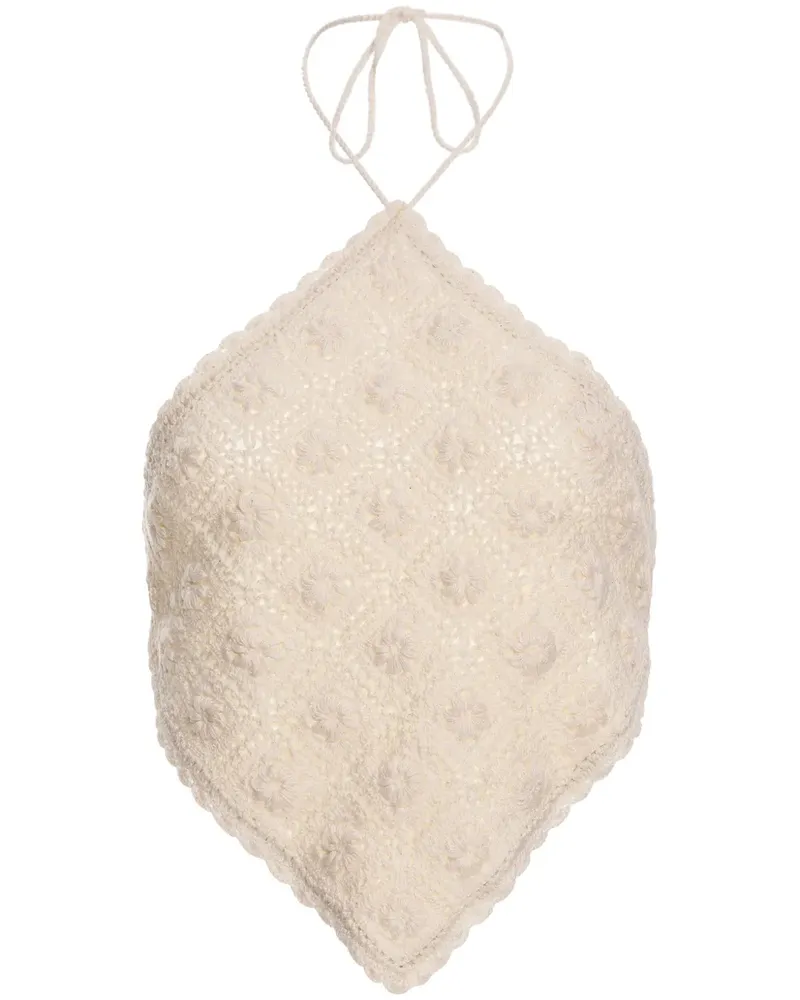 AGUA BENDITA Flower Tanktop - Weiß Weiß