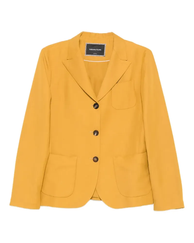 Fabiana Filippi Sakko mit Klappentasche - Gelb Gelb
