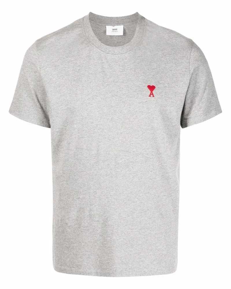 AMI Paris Ami de Coeur T-Shirt - Grau Grau