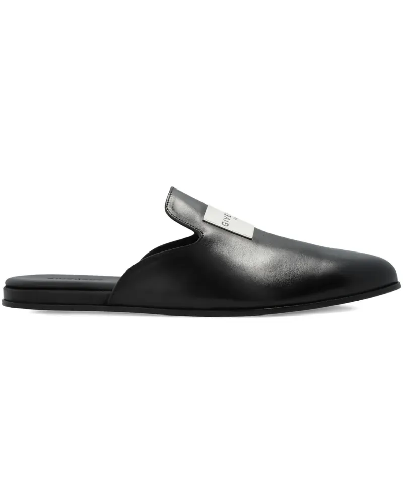 Givenchy Mules mit Logo-Patch - Schwarz Schwarz