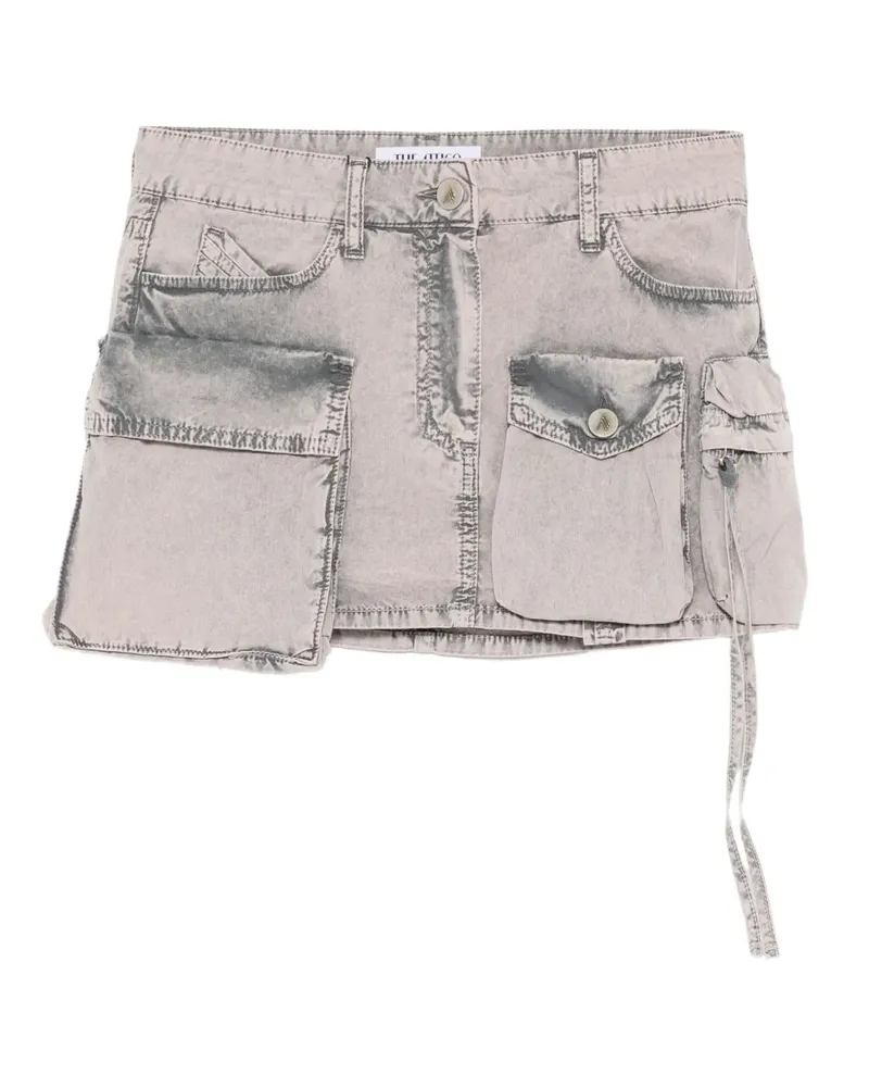 ATTICO Minirock mit Taschendetail - Grau Grau