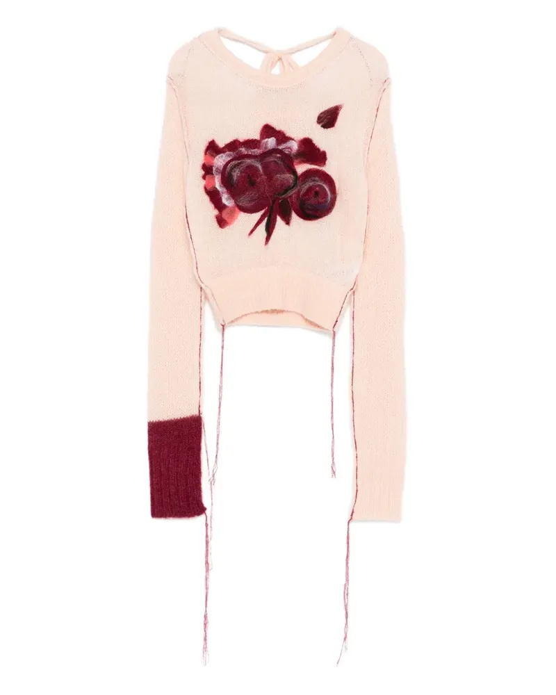 Erdem Pullover mit Blumenstickerei - Rosa Rosa