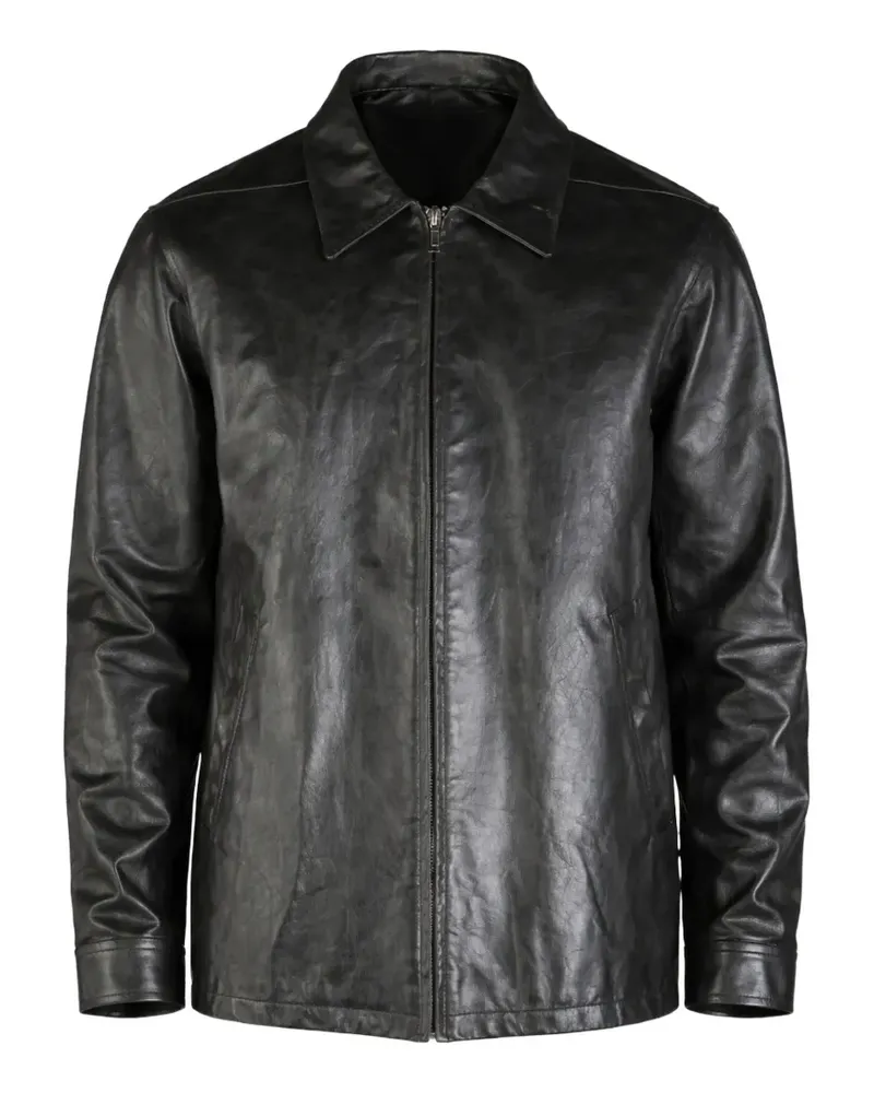 Rick Owens panelled zip-up jacket - Schwarz Schwarz