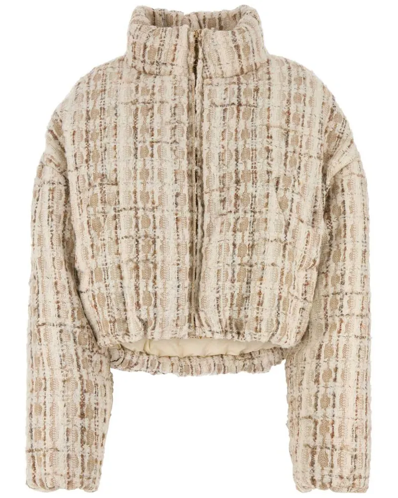 KHRISJOY Bestickte Tweed-Jacke - Nude Nude