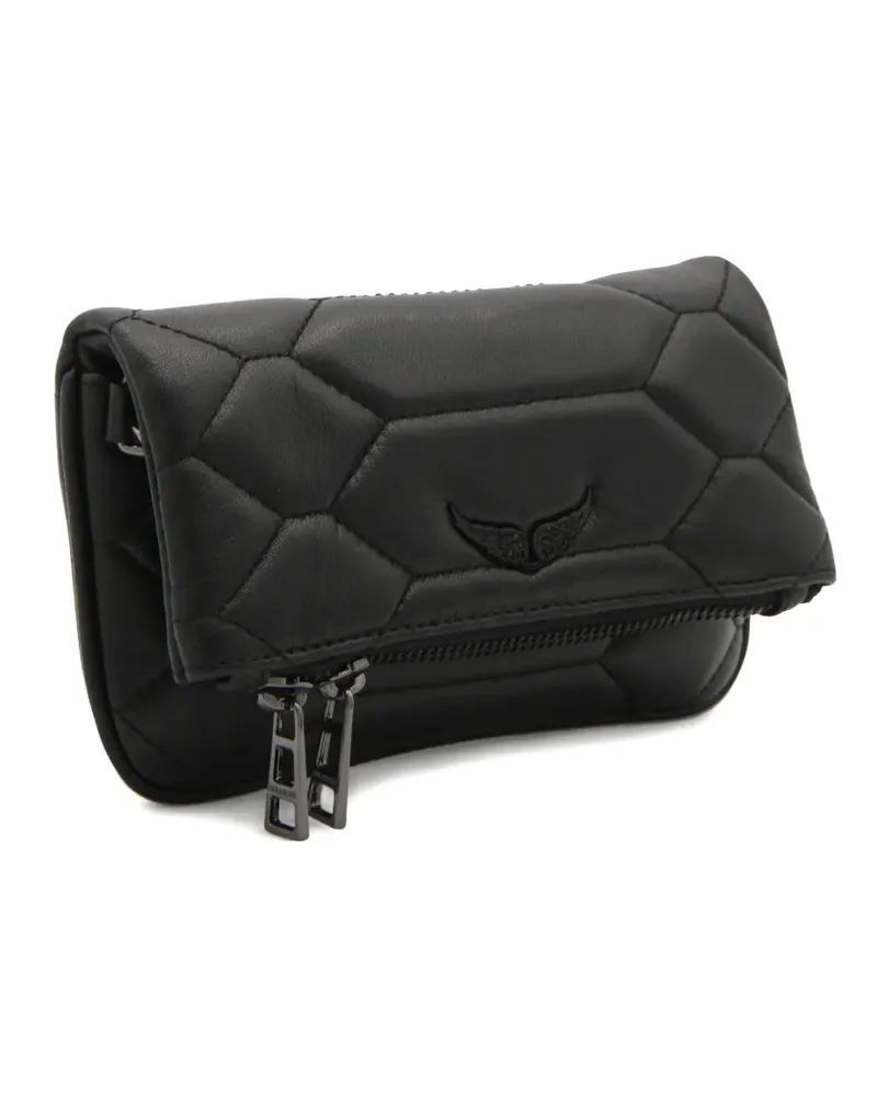 Zadig & Voltaire zip-up shoulder bag - Schwarz Schwarz