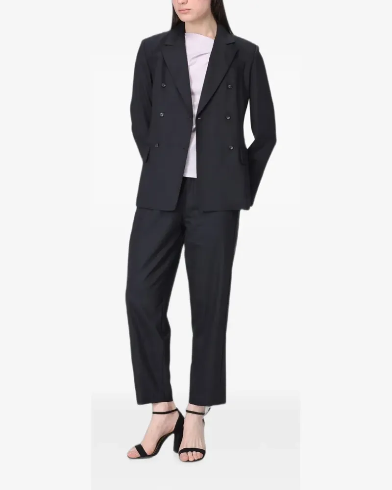 TELA Doppelreihiger Blazer - Schwarz Schwarz