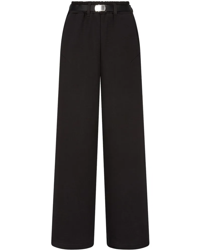 STUDIO TOMBOY Frottee-Hose mit Gürtel - Schwarz Schwarz