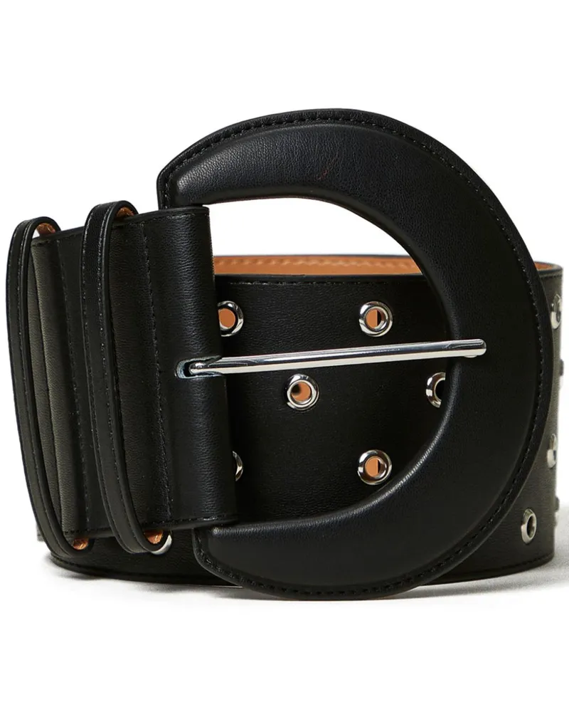 Twin-Set Gürtel mit Ösendetail - Schwarz Schwarz