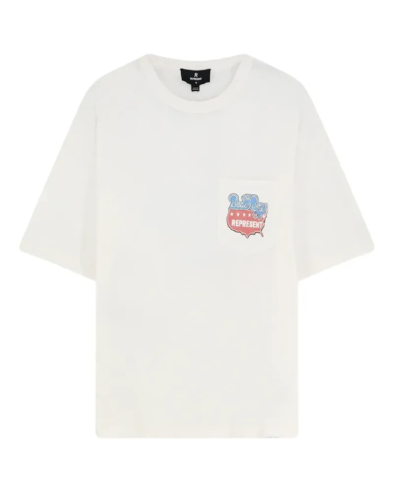REPRESENT graphic-print pocket T-shirt - Weiß Weiß