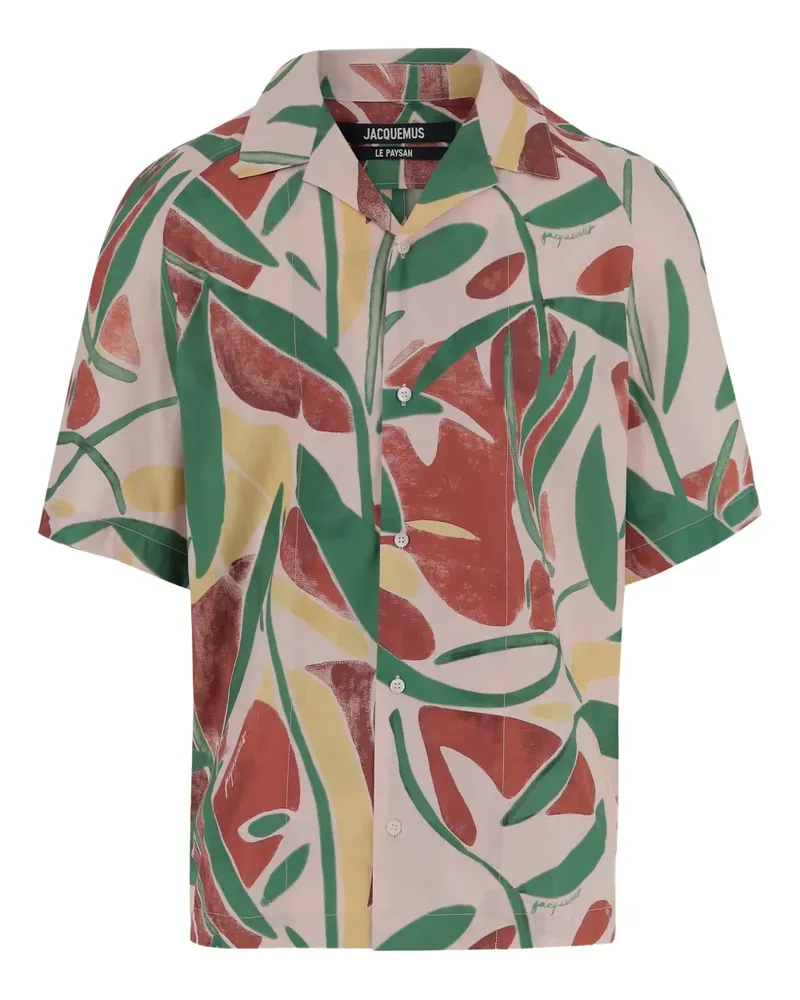 Jacquemus Hemd mit abstraktem Print - Rosa Rosa