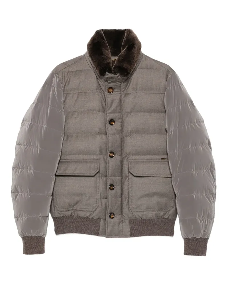 MOORER Gesteppte Fantoni Jacke - Grau Grau