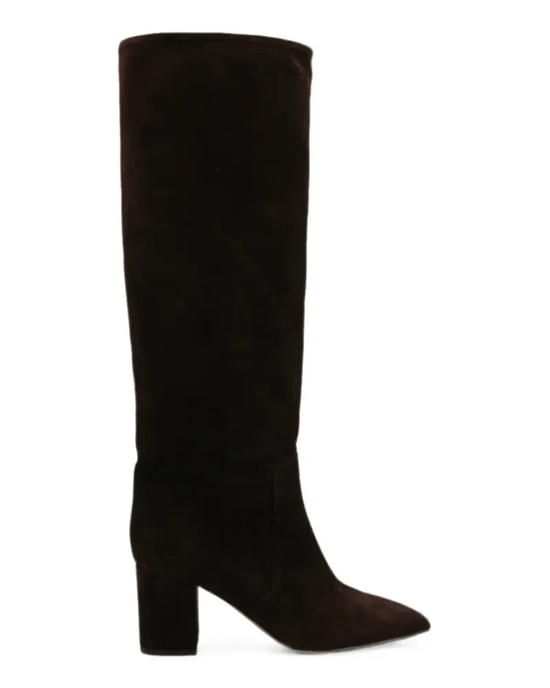 Paris Texas Anja suede pointed-toe boots - Braun Braun