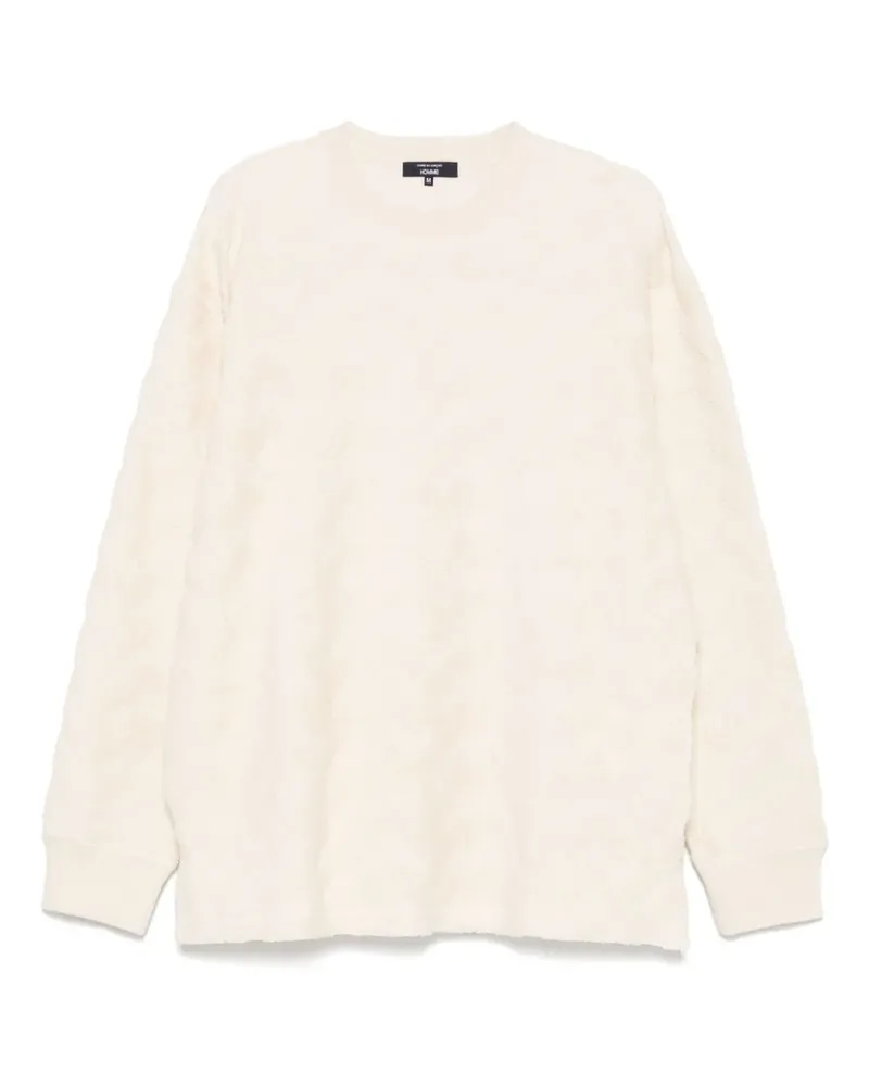 Comme des Garçons Sweatshirt aus Jacquard - Nude Nude