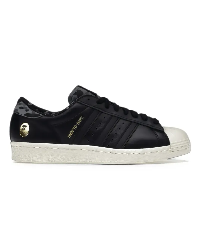 adidas x Undefeated x BAPE Superstar 80v sneakers - Schwarz Schwarz