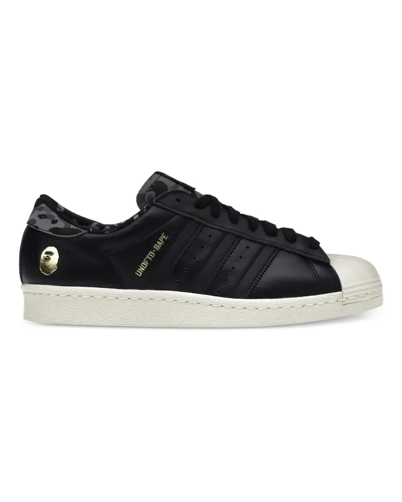adidas x Undefeated x BAPE Superstar 80v Sneakers - Schwarz Schwarz