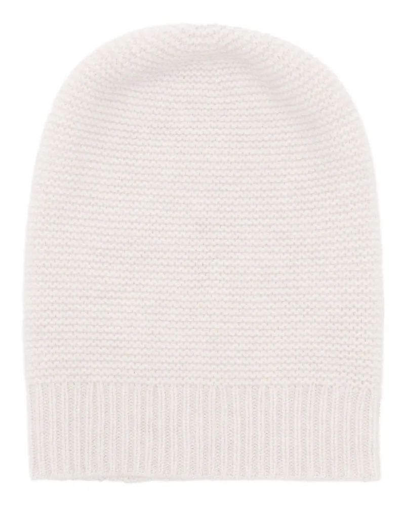 N.Peal Beanie aus Kaschmir Nude