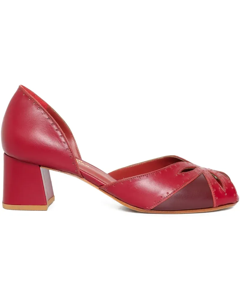 Sarah Chofakian Bosques Pumps 40mm - Rot Rot