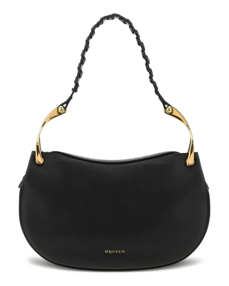Alexander McQueen Wishbone leather tote bag - Schwarz Schwarz