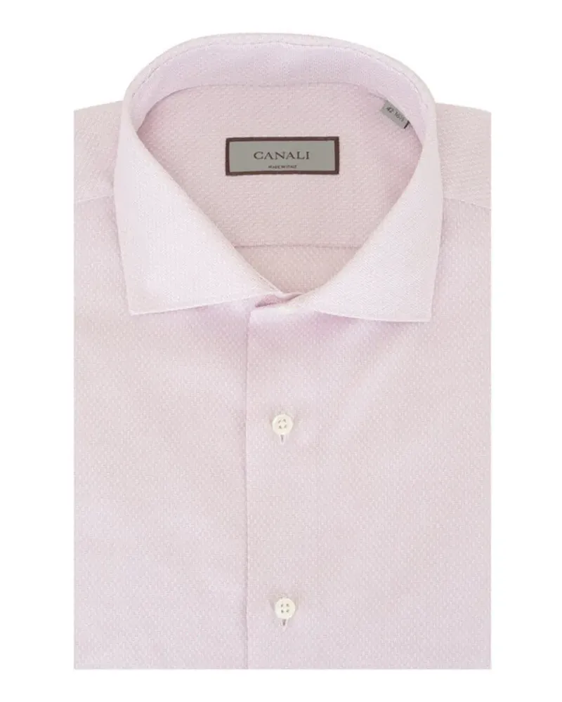 Canali buttoned cotton shirt - Rosa Rosa
