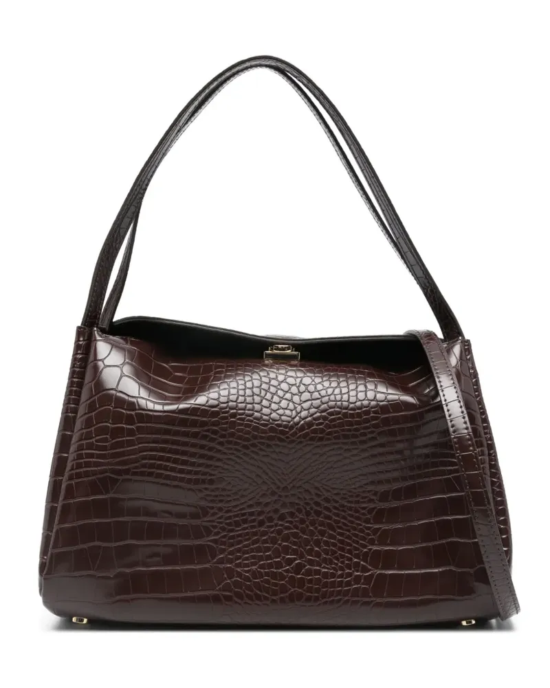 THEMOIRÈ Shopper mit Kroko-Effekt - Braun Braun