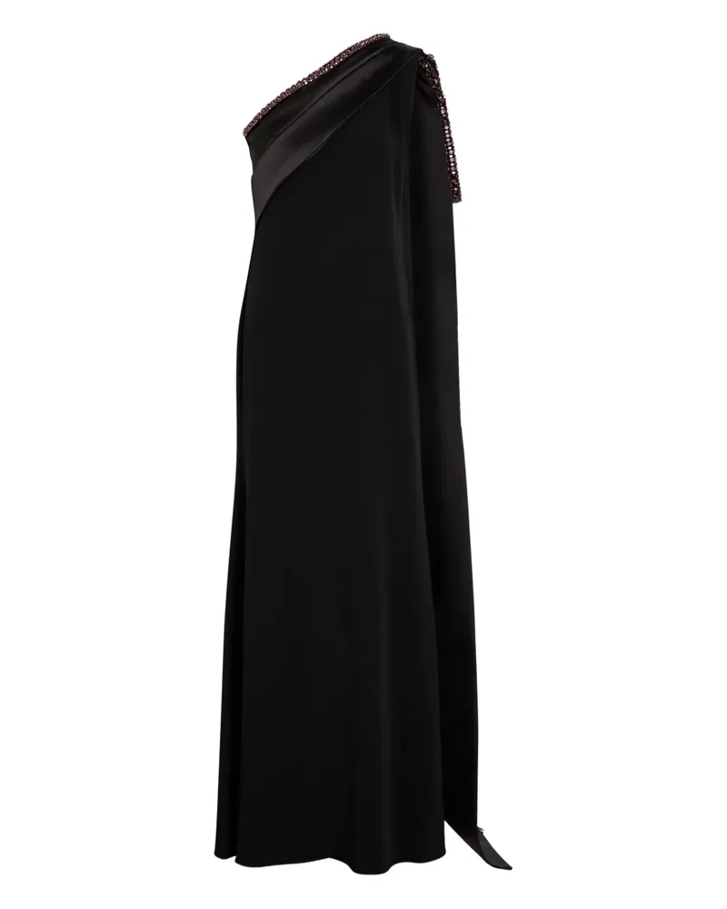 Roland Mouret embellishment one-shoulder maxi dress - Schwarz Schwarz