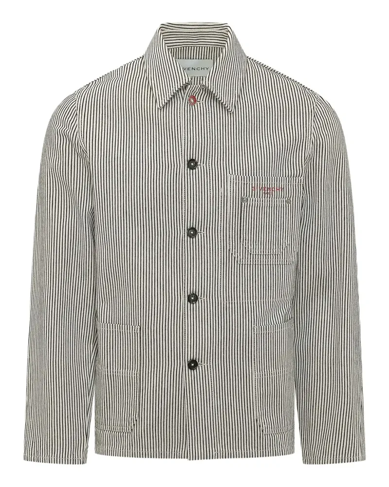 Givenchy stripe-print jacket - Weiß Weiß