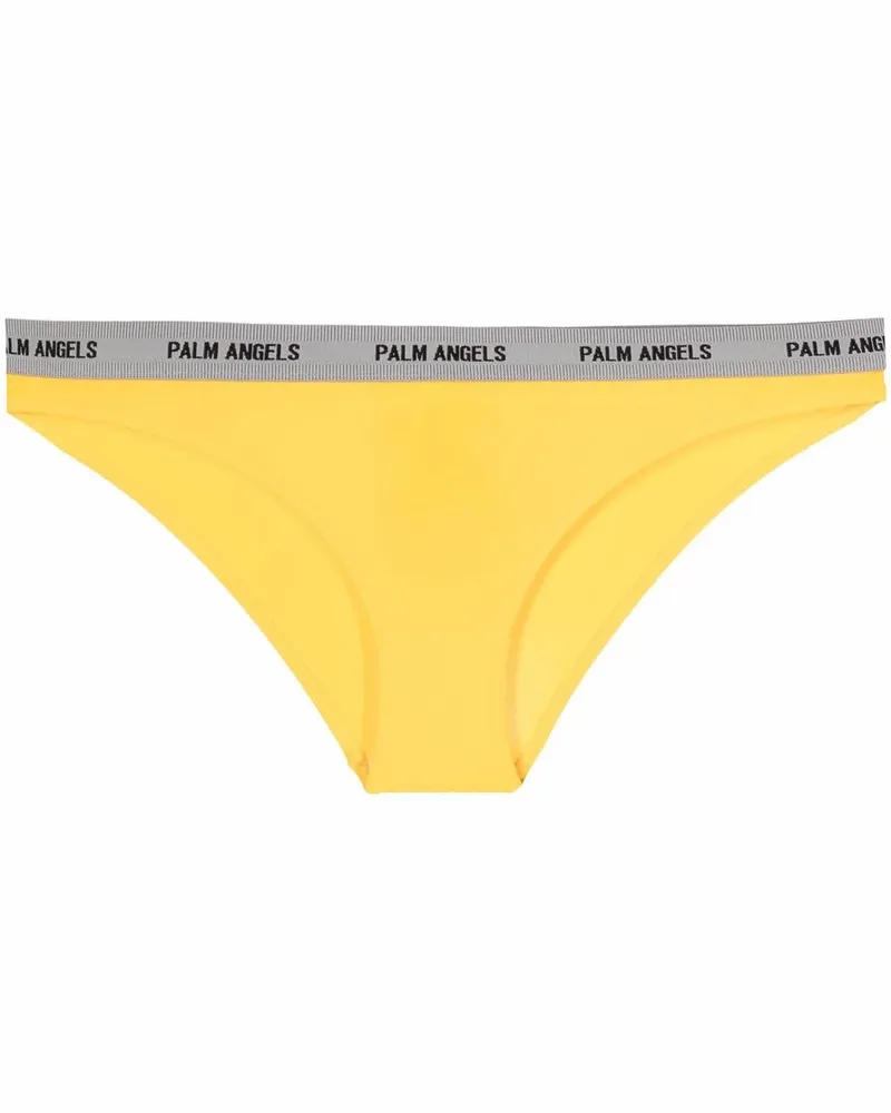 Palm Angels Slip mit Logo-Bund - Gelb Gelb