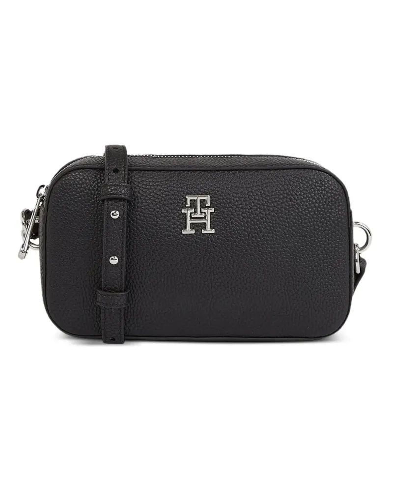 Tommy Hilfiger Umhängetasche mit Logo-Schild - Schwarz Schwarz