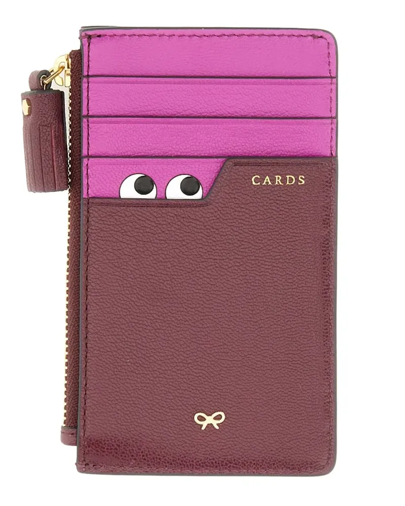 Anya Hindmarch Peeping Eyes card holder - Violett Violett
