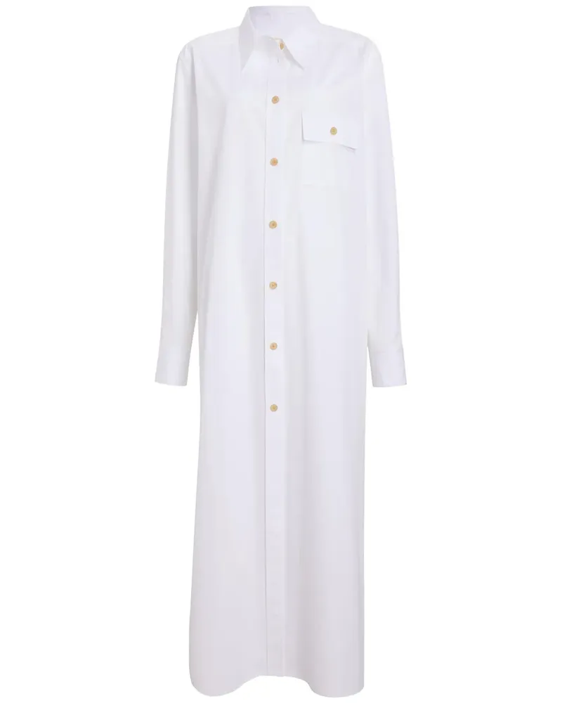 KHAITE Wyatt Maxikleid - Weiß Weiß