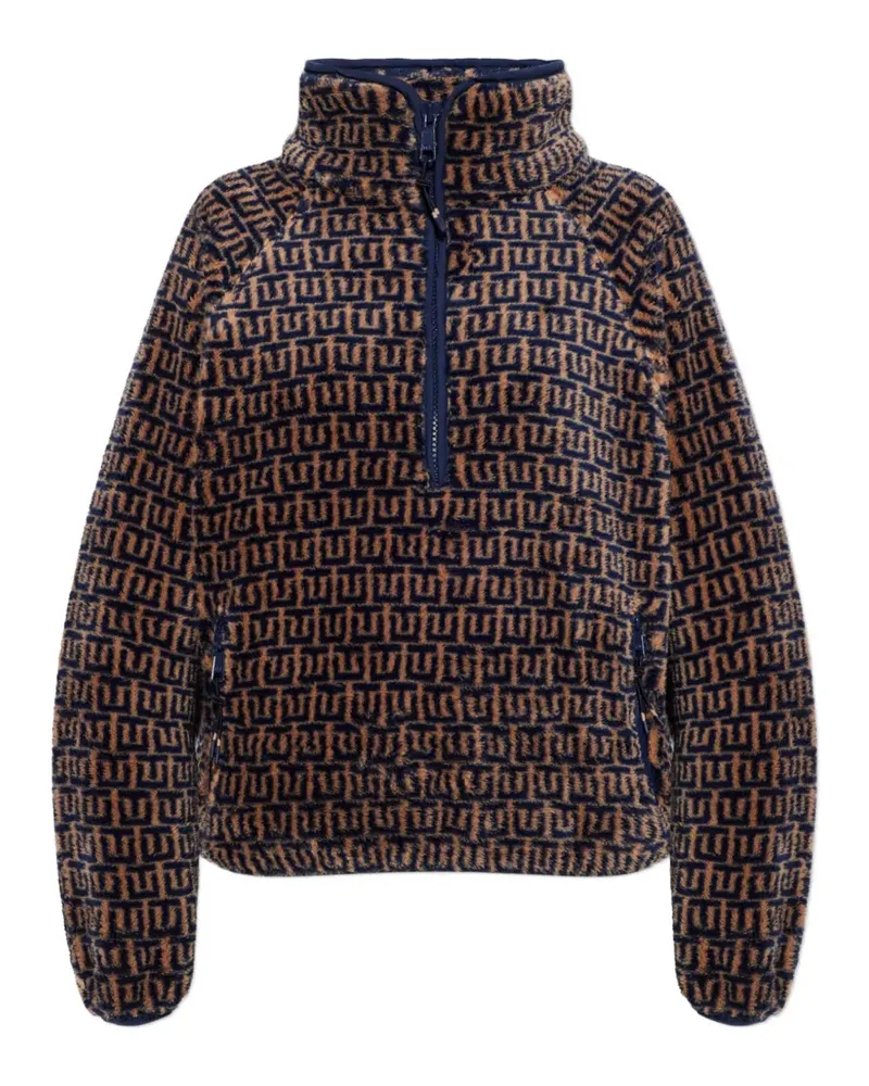 The Upside Castilla TU print half-zip sweatshirt - Braun Braun