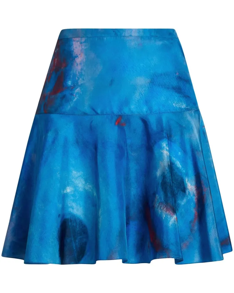 Marni Rock mit abstraktem Print - Blau Blau