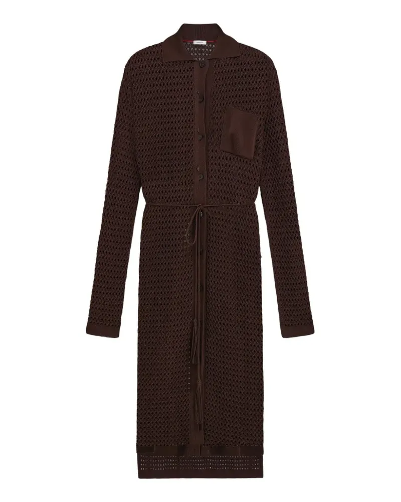 Ferragamo knitted shirt dress - Braun Braun