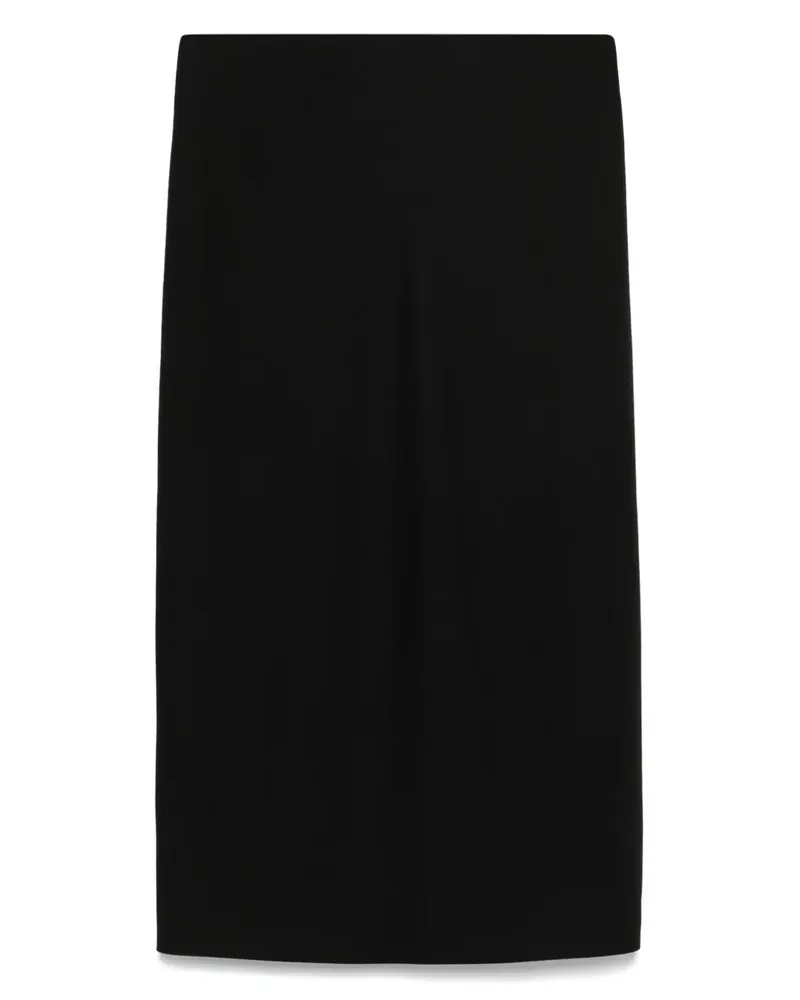 Carven Maxirock aus Wolle - Schwarz Schwarz