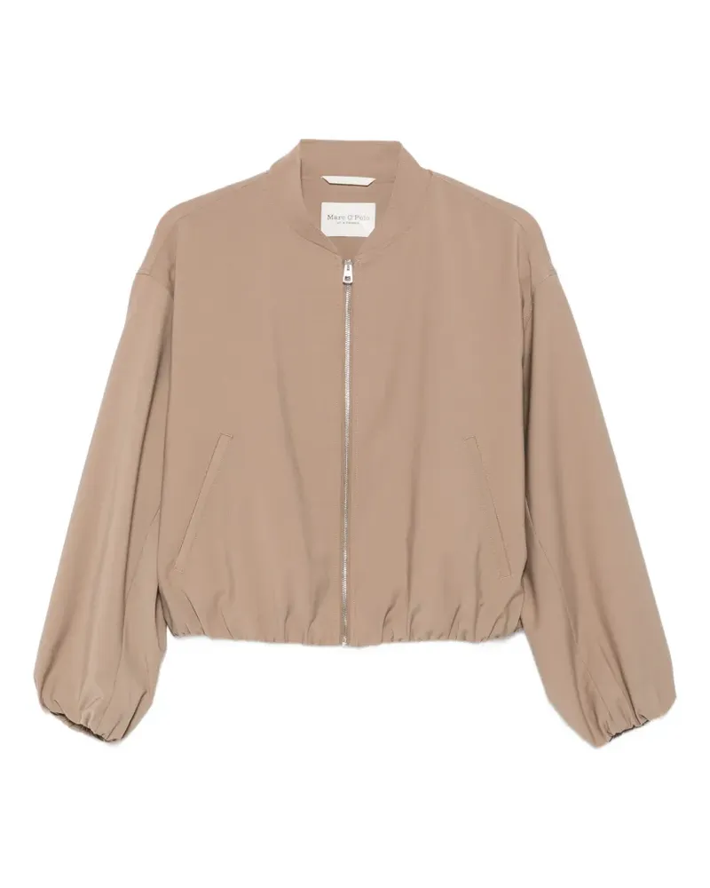 Marc O'Polo elasticated-hem bomber jacket - Braun Braun