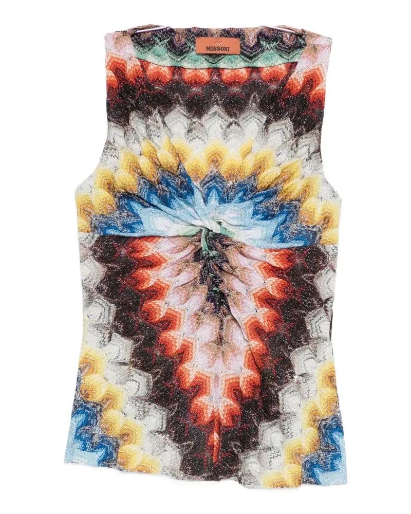 Missoni patterned twist top - Rot Rot