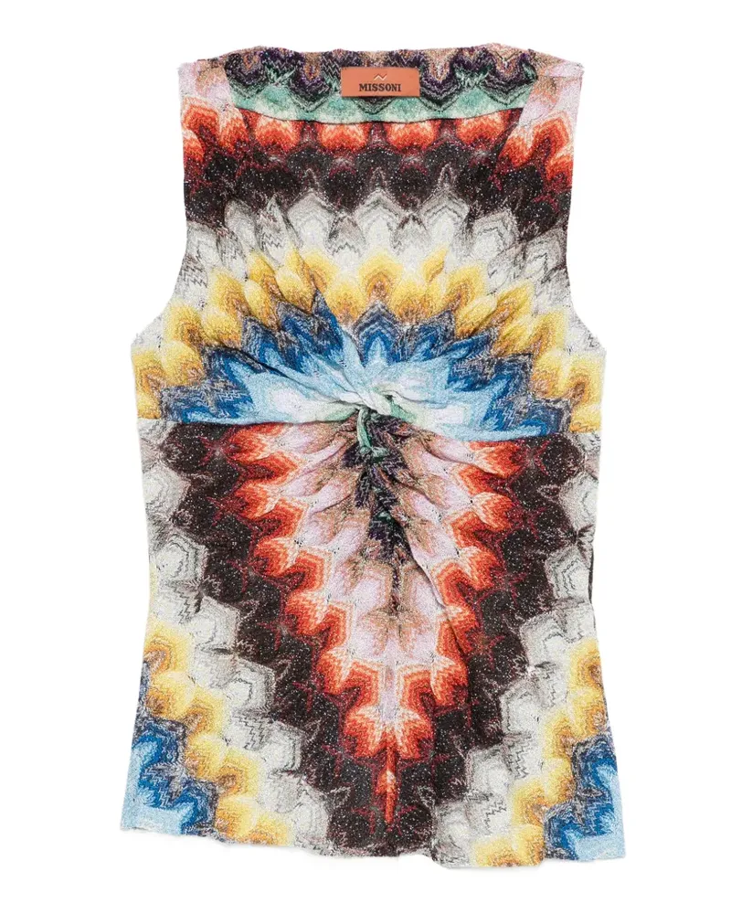 Missoni patterned twist top - Rot Rot