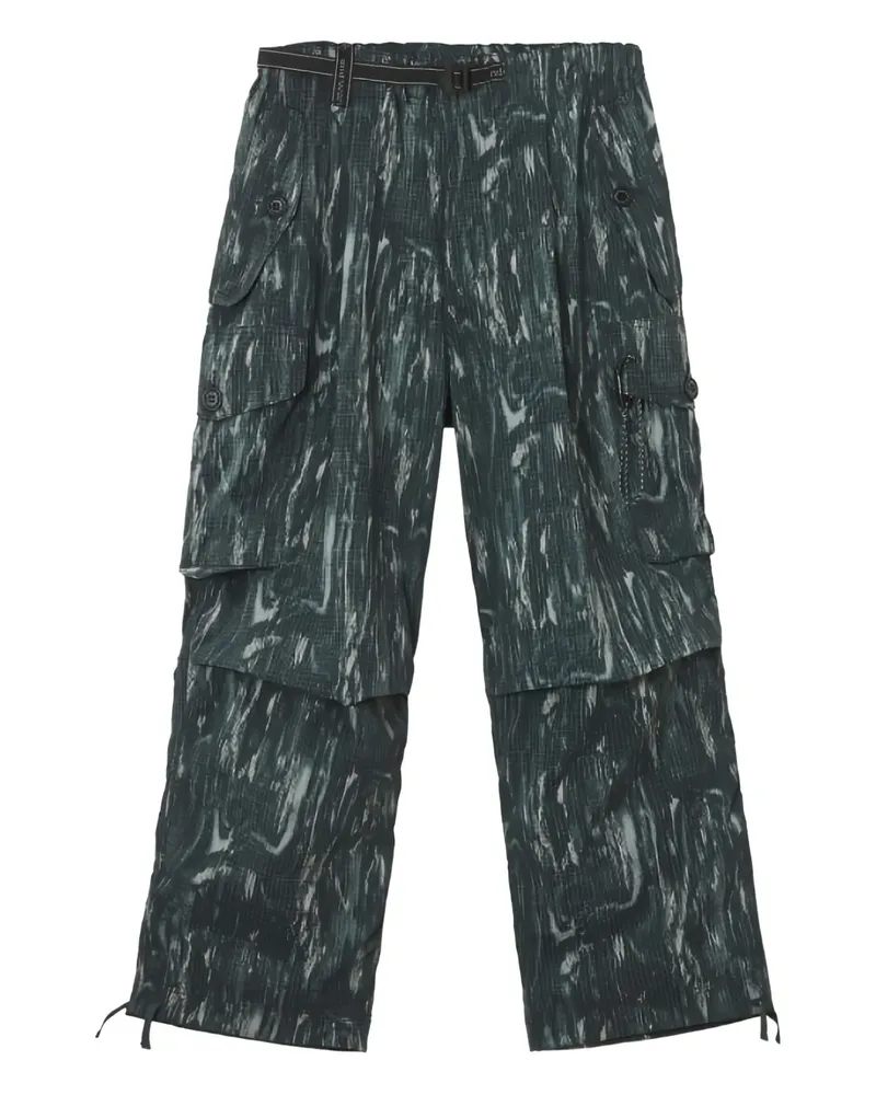 and wander Gemusterte Cargohose - Grün Grün