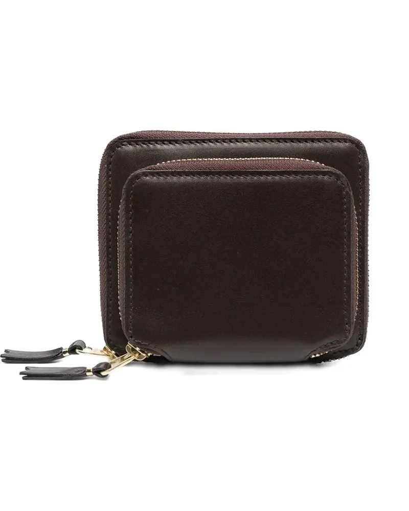 Comme des Garçons Outside Pocket leather wallet - Braun Braun