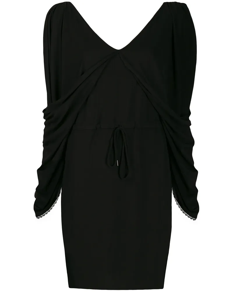 See by Chloé Jersey-Kleid mit V-Ausschnitt - Schwarz Schwarz