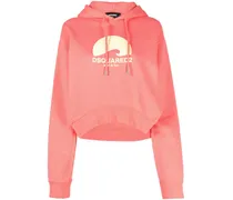 Hoodie mit Logo-Print - Rosa