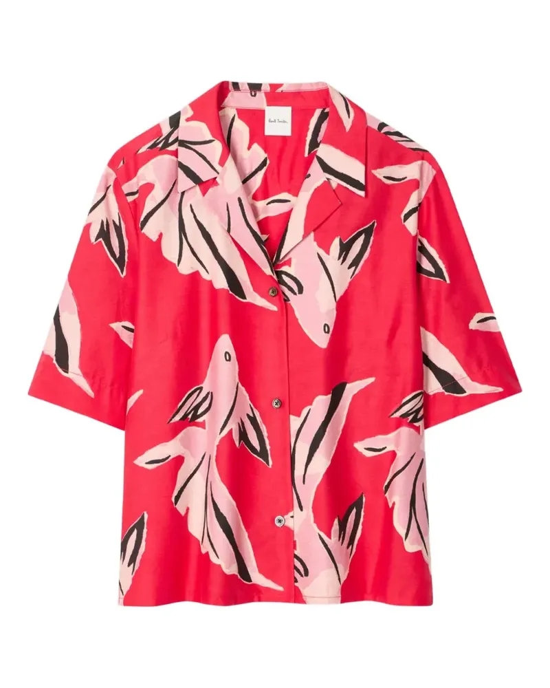 Paul Smith T-Shirt mit Fisch-Print - Rosa Rosa