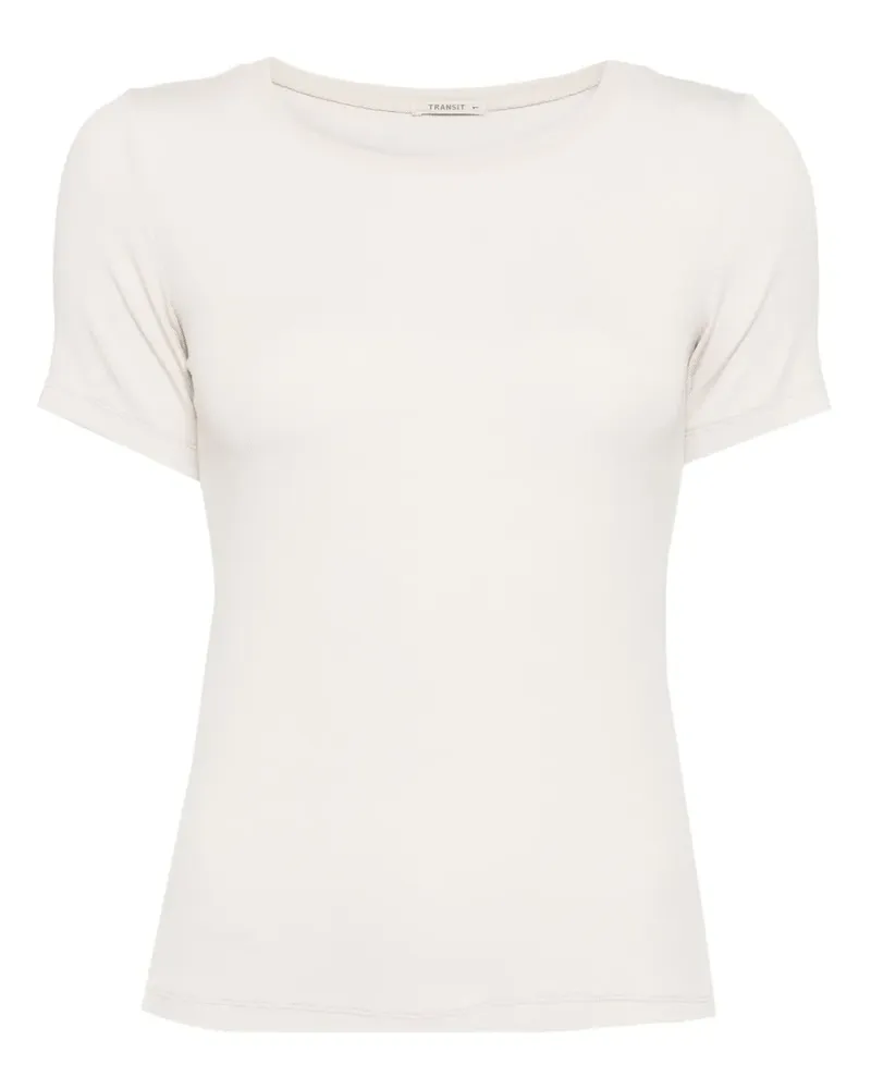 TRANSIT Klassisches T-Shirt - Nude Nude