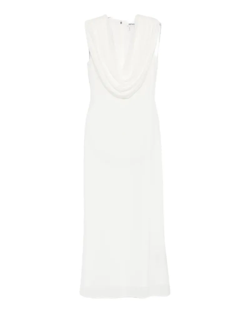 ROTATE Birger Christensen cowl-neck maxi dress - Weiß Weiß
