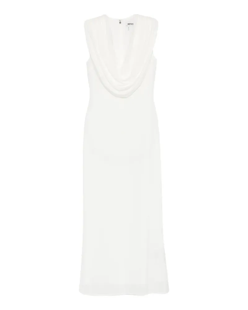 ROTATE Birger Christensen cowl-neck maxi dress - Weiß Weiß